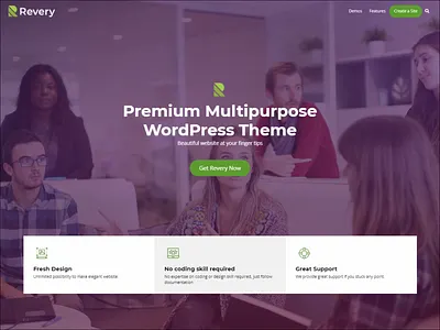 Revery | Landing Page design ux