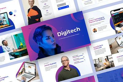 IT & Technology Slides Presentation abstract branding concept creative deck design google slides illustration it keynote multipurpose pitch pitch deck powerpoint presenation purpose slides technology web development web maintance