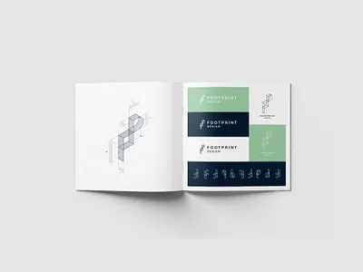 Footprint Design - Branding architecture logo branding design geometry logo minimal typography