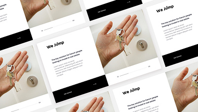 We Jump - Version 2 branding branding design landing page landing page design logo logo design ui ui design ux we jump web design