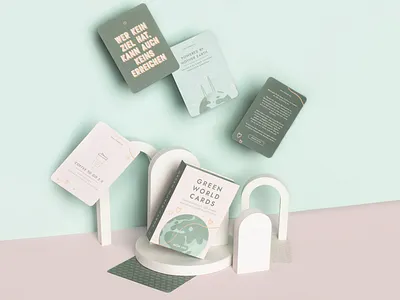 Green World Cards card cards design earth eco elegant feminine green minimal nature sustainable