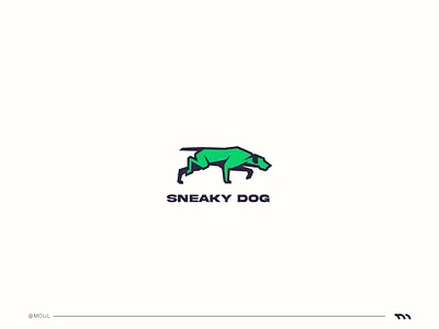 Sneaky dog Logo branding design graphic design icon illustration logo vector
