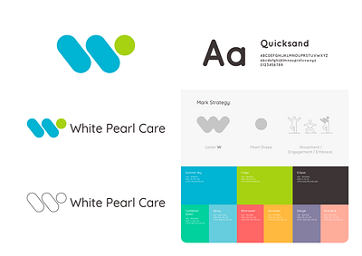 Branding for White Pearl Care branding design logo minimal typography