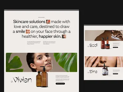 Zayn — Skincare Ecommerce Layout 01 branding design interaction motion product shop skin ui ux web website