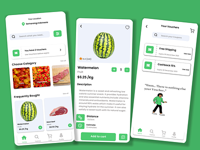 Grocery online App app design graphic design illustration ui