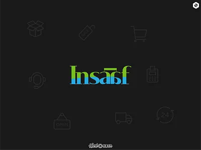 Logo Design - Insaaf Hypermaket adobe artist branding design designer graphic graphic design graphic designer hypermarket illustration logo logo creator logo design logo designer logo maker logo type logos marketing