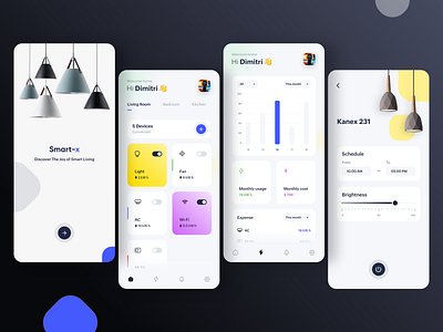 Smart Home App app automation design flat home ios mobile mobileapp remote smarthome ui