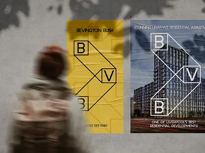 Bevington Bush - Property Visual Identity architecture billboard development identity poster property branding property logo visual identity