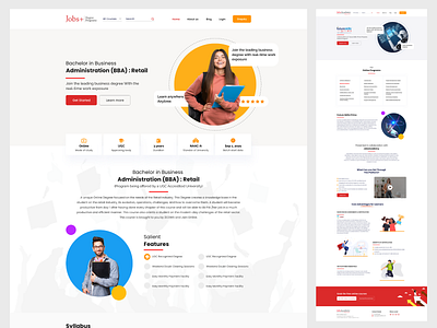 Jobs+ app branding design illustration logo typography ui ux vector web