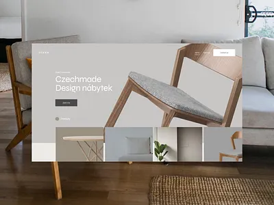 Furniture Landing Page VOL.2 animation design landing page simple ui ux web