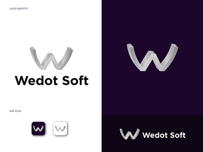 Wedot Soft Company 3D Logo Design 2d 2d logo 3d 3d logo brand design brand identity branding colorful logo fiverr gradient logo graphic design logo logo animation logo design logo designer minimal logo modern logo print design software logo typography