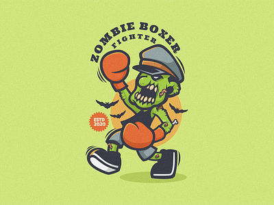 Zombie Logo Mascot cartoon character design graphic design icon illustration logo logodesign logoicon logomascot mascot vector zombie