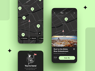 Open Rooftops Search App — Map app branding concept design figma ios map mobile mobile ui ui ux