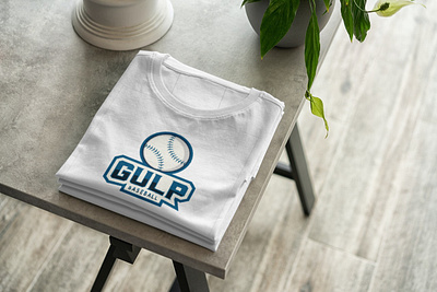 Gulp Baseball - Modern Emblem Sports Logo branding design illustration logo sports typography