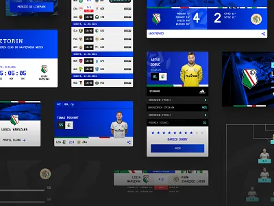 PKO Bank Polski Ekstraklasa Website - components components designsystem system uiux