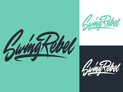 Swing Rebel - Lettering Logo sketches for Clothing Brand branding calligraphy clothing design fashion font free hand lettering identity lettering logo logotype mark packaging script sketches streetwear type typo typography