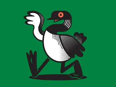 Loon Mascot bird branding character character design illustration loon mascot design minnesota