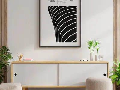 Modern Curves 06, Modern Architecture Design Poster architecture bauhaus design graphic design helvetica minimal minimalistic modern poster poster design print print design stripes swiss design typography