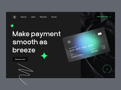 Fintech Landing page bank banking card credit crypto debet fin finance fintech landing loan modern onepage pay payment tech technology web3