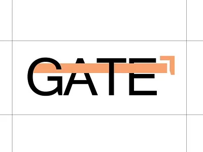 Концепт PR-агентства Gate branding design logo vector