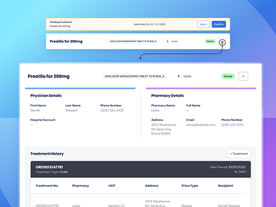 MSD Access - Medical Detail dashboard graphic health health app health product healthcare interface interface design medical medical app medicinal modern modern app saas table ui ux web app website