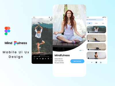 Mindfulness App Ui Kit figma design graphic design latest designs mind app mind app design mind relaxation mind relaxation app mind relaxation ui ux design mobile app designs new app designs new designs ui design ux design