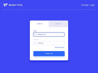 Login Screen - Old Concept branding button concept design email icon login sign in signup ui