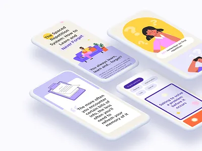 Article page | Mobile version article design education graphic design illustration interface learn mobile study ui