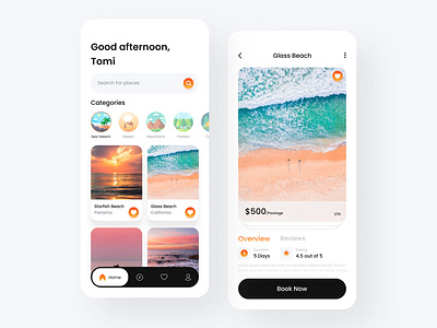 Vacation Travel App app app design application clean concept design minimal mobile photo tourism tours travel travel app travelling trip ui ux vacation