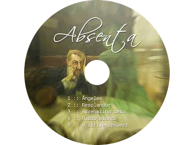 Absenta - 2009 EP (CD label) branding graphic design