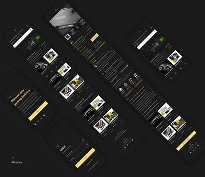 Khronos - Dark Theme design gaming graphic design market place peripherals ui vector