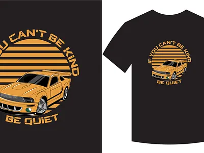 if you can't be kind be quit design graphic design illistrator t shirt design vector