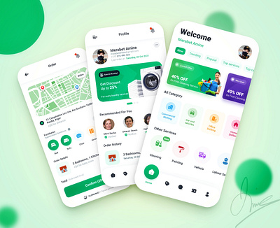 Cleaning Service App 🧹🧴 android app android design cleaning design ui ux