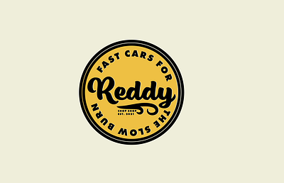 Reddy Chop Shop branding car color design garage illustration logo retro type typography vintage