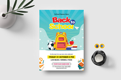 Back to School Party Flyer back to school invitation back to school party flyer flyer flyer template party flye student party invitation template