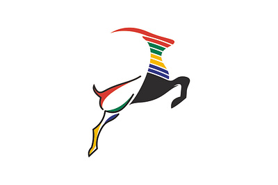 antelope colorful unique logo design african animal antelope design logo vector wild zoo