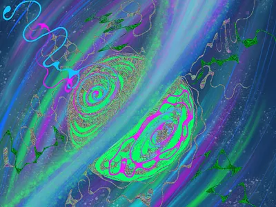 I will create psychedelic, trippy art in my original style art artist digital art draw fractal illustration madic art magic planets psychedelic psychedelic art spase spase art spiritual art surreal surreal art trip trippy trippy art visionery art