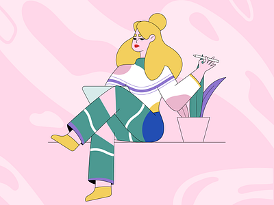 Freelancer ✏️ adobe adobe illustrator behance branding character character design character illustration design digital art dribbble flat character flat illustration freelancer girl illustration illustration illustrator procreate vector vector character vector illustration
