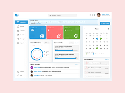 Teachers Dashboard app dashboard design designs figma product design productdesign tech ui uidesign uiux uxdesign