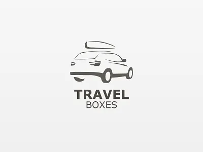 Travel Boxes auto branding car design graphic design logo vector