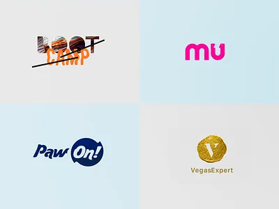 Logo set design illustration logo typogaphy ui vector
