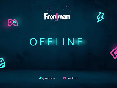 Fron1man Twitch layout design design design twitch frontman glow graphic graphic design illustration layout layout twitch logo punk stream streeamer twitch