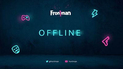 Fron1man Twitch layout design design design twitch frontman glow graphic graphic design illustration layout layout twitch logo punk stream streeamer twitch