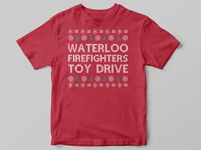 2021 Firefighters Toy Drive apparel fire department shirt typography ugly sweater