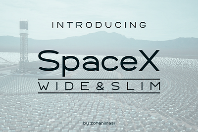 SpaceX - Wide & Slim Sans Serif branding designer font fonts headline logo style title typeface websitedesigner