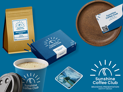 SUNSHINE COFFEE CLUB branding branding identity canada coffee coffee shop design figma graphic design identity illustration illustrator logo photoshop vancouver vector