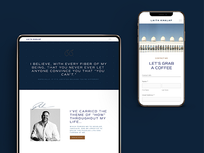 Personal Brand Identity: Laith Khalaf brand branding clean website corporate website design logo professional brand professional website squarespace squarespace website website design