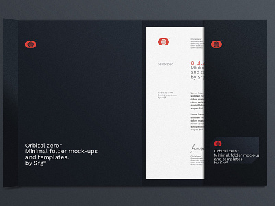 Orbital zero - Mock up templates clean design folder folder design futurist minimal minimalist mock up modernist stationery template