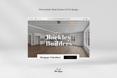 Minimalistic Real Estate UI/UX Design design figma real estate ui uiux ux