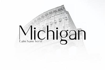 Michigan Sans Serif Font classy elegant metropolitan sans serif